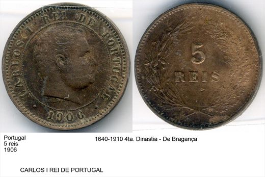 Portugal - Rei 5 - 1906 - G6 A2 H01 L6C2