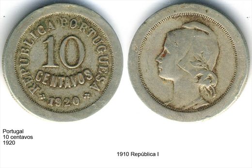 Portugal - Centavo 10 - 1920 - G6 A1 H11 L6C6