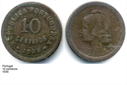 Portugal - Centavo 10 - 1938 - G6 A2 H01 L5C1