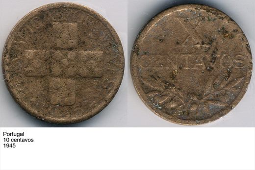 Portugal - Centavo 10 - 1945 - G6 A1 H10 L5C2