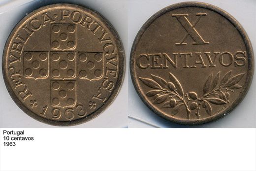Portugal - Centavo 10 - 1963 - G6 A1 H11