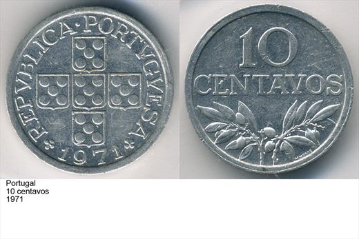 Portugal - Centavo 10 - 1971 - G6 A1 H11 L4C4