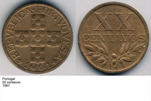 Portugal - Centavo 20 - 1961 - G6 A1 H10 L2C5