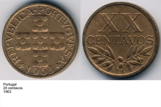 Portugal - Centavo 20 - 1963 - G6 A1 H10 L3C1