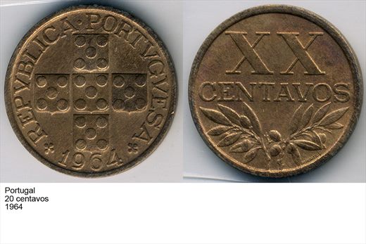 Portugal - Centavo 20 - 1964 - G6 A1 H10 L3C2