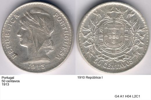 Portugal - Centavo 50 - 1913 - G4 A1 H04 L2C1