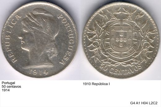 Portugal - Centavo 50 - 1914 - G4 A1 H04 L2C2