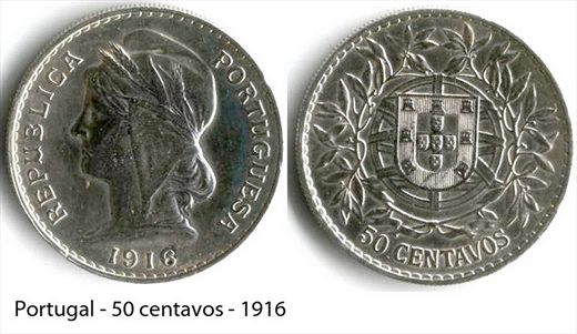Portugal - centavo 50 - 1916