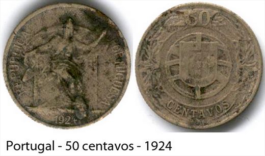 Portugal - centavo 50 - 1924