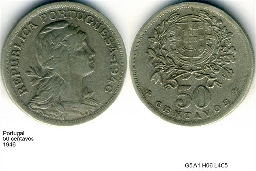 Portugal - Centavo 50 - 1946 - G5 A1 H06 L4C5