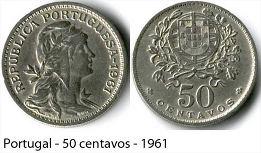 Portugal - centavo 50 - 1961