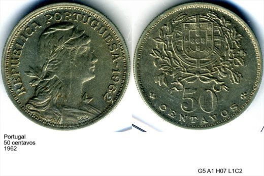 Portugal - Centavo 50 - 1962 - G5 A1 H07