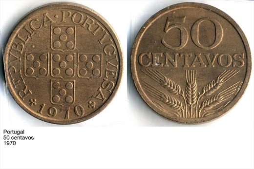 Portugal - Centavo 50 - 1970 - G6 A1 H09 L6C2