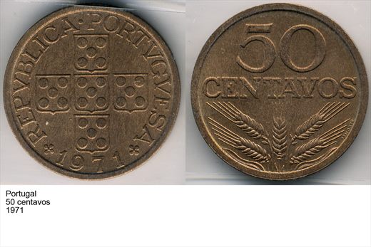 Portugal - Centavo 50 - 1971 - G6 A1 H09 L6C3