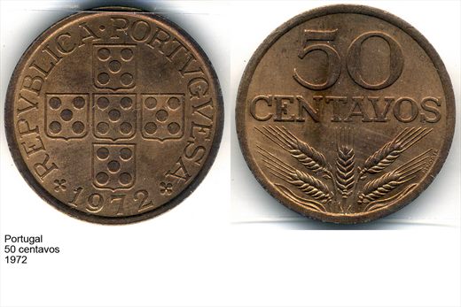 Portugal - Centavo 50 - 1972 - G6 A1 H09 L6C4