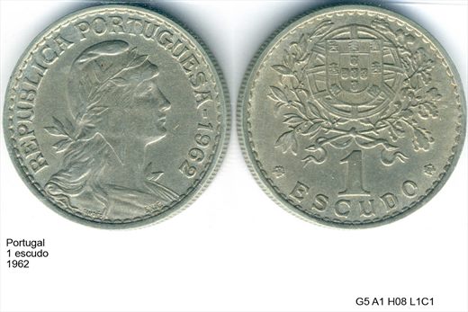 Portugal - Escudo 1 - 1962 - G5 A1 H08