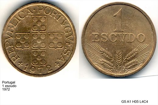 Portugal - Escudo 1 - 1972 - G5 A1 H05 L4C4