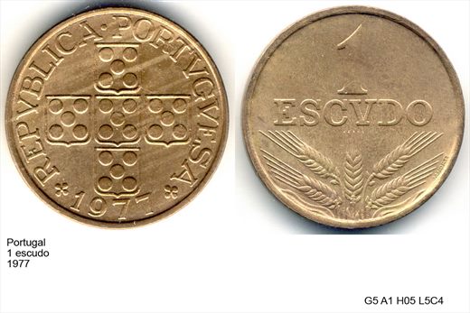 Portugal - Escudo 1 - 1977 - G5 A1 H05 L5C4