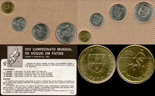 Portugal - Escudo 1 - 1982 - XXV Campeonato Mundial de Hoquei em Patins