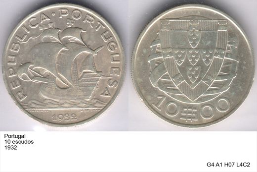 Portugal - Escudo 10 - 1932 - G4 A1 H07 L4C2