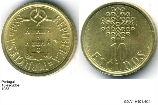 Portugal - Escudo 10 - 1988 - G5 A1 H10 L4C1