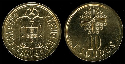 Portugal - Escudo 10 - 1992 - G5 A1 H10 L4C4