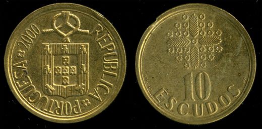 Portugal - escudo 10 - 2000