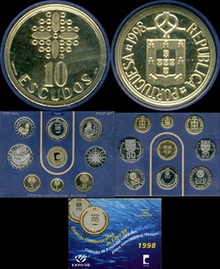 Portugal - Escudo 10 - 1998 - Emissao Comemorativa Expo98 - proof