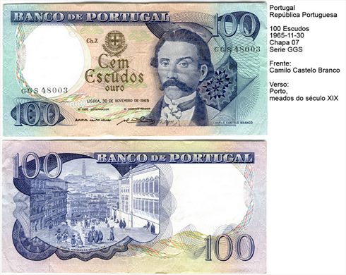 Portugal - Escudo 100 - 1965-11-30 - Serie GGS