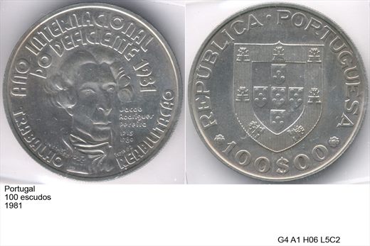 Portugal - Escudo 100 - 1981 - G4 A1 H06 L5C2