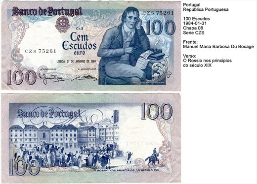 Portugal - Escudo 100 - 1984-01-31 - Serie CZS