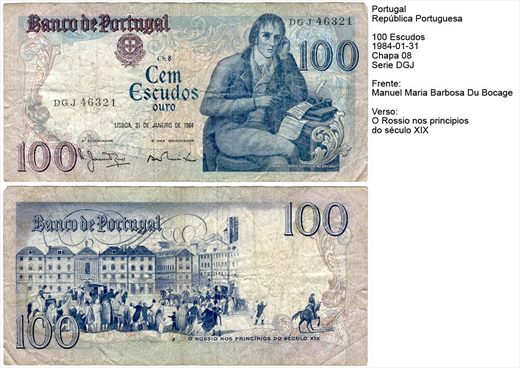 Portugal - Escudo 100 - 1984-01-31 - Serie DGJ