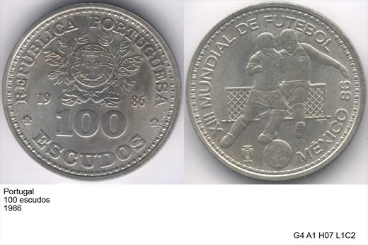 Portugal - Escudo 100 - 1986 - G4 A1 H07