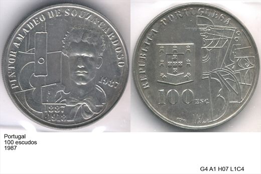 Portugal - Escudo 100 - 1987 - G4 A1 H07 L1C4