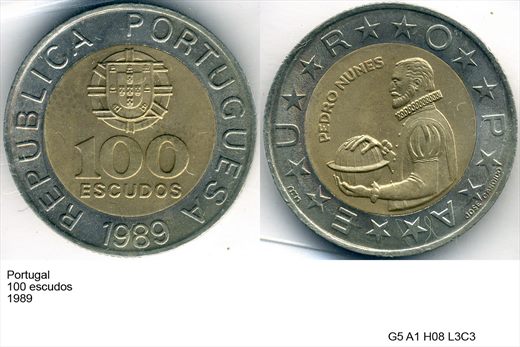 Portugal - Escudo 100 - 1989 - G5 A1 H08 L3C3