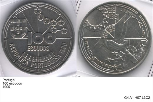 Portugal - Escudo 100 - 1990 - G4 A1 H07 L3C2