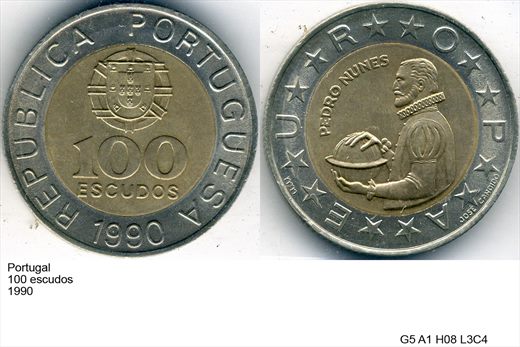 Portugal - Escudo 100 - 1990 - G5 A1 H08 L3C4