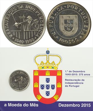 Portugal - Escudo 100 - 1990 (Moeda do Mes Dezembro 2015)