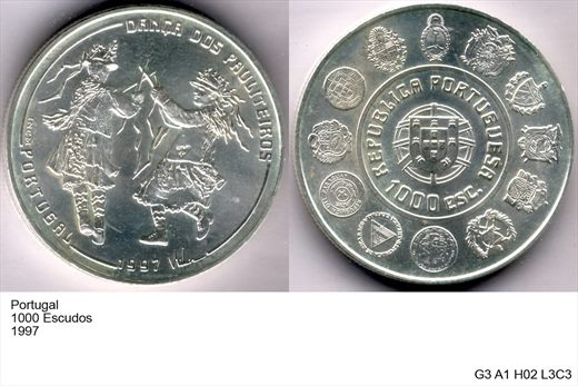 Portugal - Escudo 1000 - 1997 - G3 A1 H02 L3C3