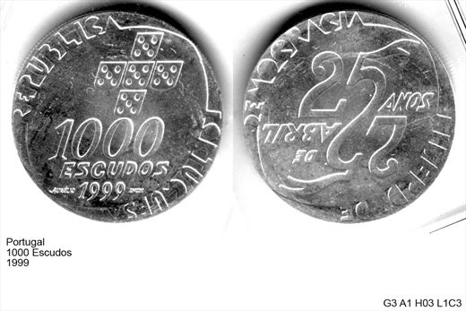 Portugal - Escudo 1000 - 1999 - G3 A1 H03 L1C3