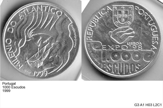Portugal - Escudo 1000 - 1999 - G3 A1 H03 L2C1