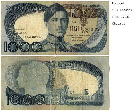 Portugal - Escudo 1000 - 1968-05-28 ADH