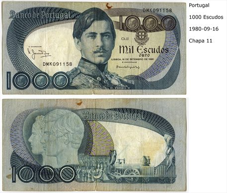 Portugal - Escudo 1000 - 1980-09-16