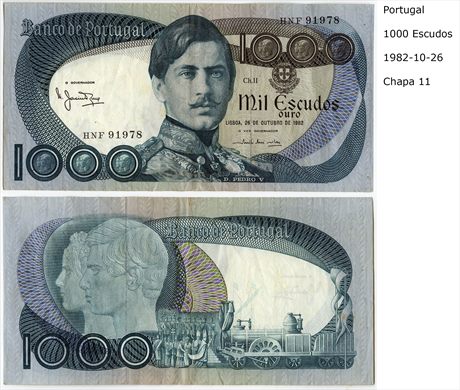 Portugal - Escudo 1000 - 1982-10-26