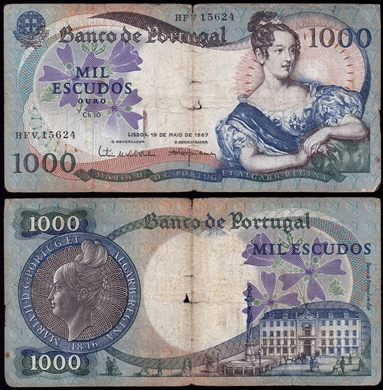 Portugal - Escudo 1000 - 1967-05-19 hfv