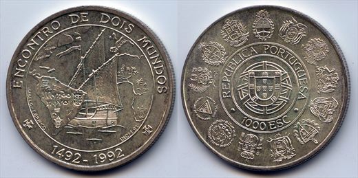 Portugal - Escudo 1000 - 1992
