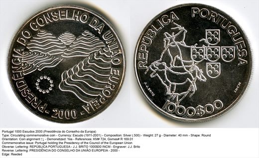 Portugal - Escudo 1000 - 2000