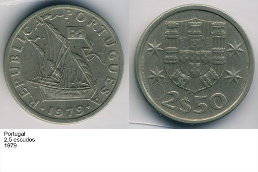 Portugal - Escudo 2,50 - 1979 - G6 A1 H12 L4C5
