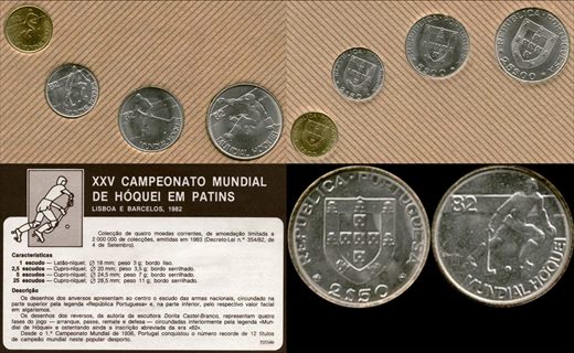 Portugal - Escudo 2,50 - 1982 - XXV Campeonato Mundial de Hoquei em Patins
