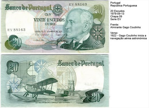 Portugal - Escudo 20 - 1978-09-13 - EV